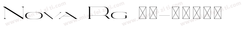 Nova Rg 粗体字体转换